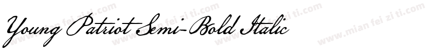 Young Patriot Semi-Bold Italic字体转换